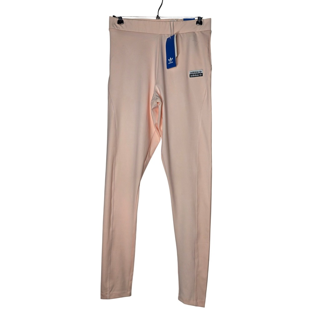 Adidas Originals Pink Tint Tights Womens Medium GU0991 Mid Rise Leggings NWT